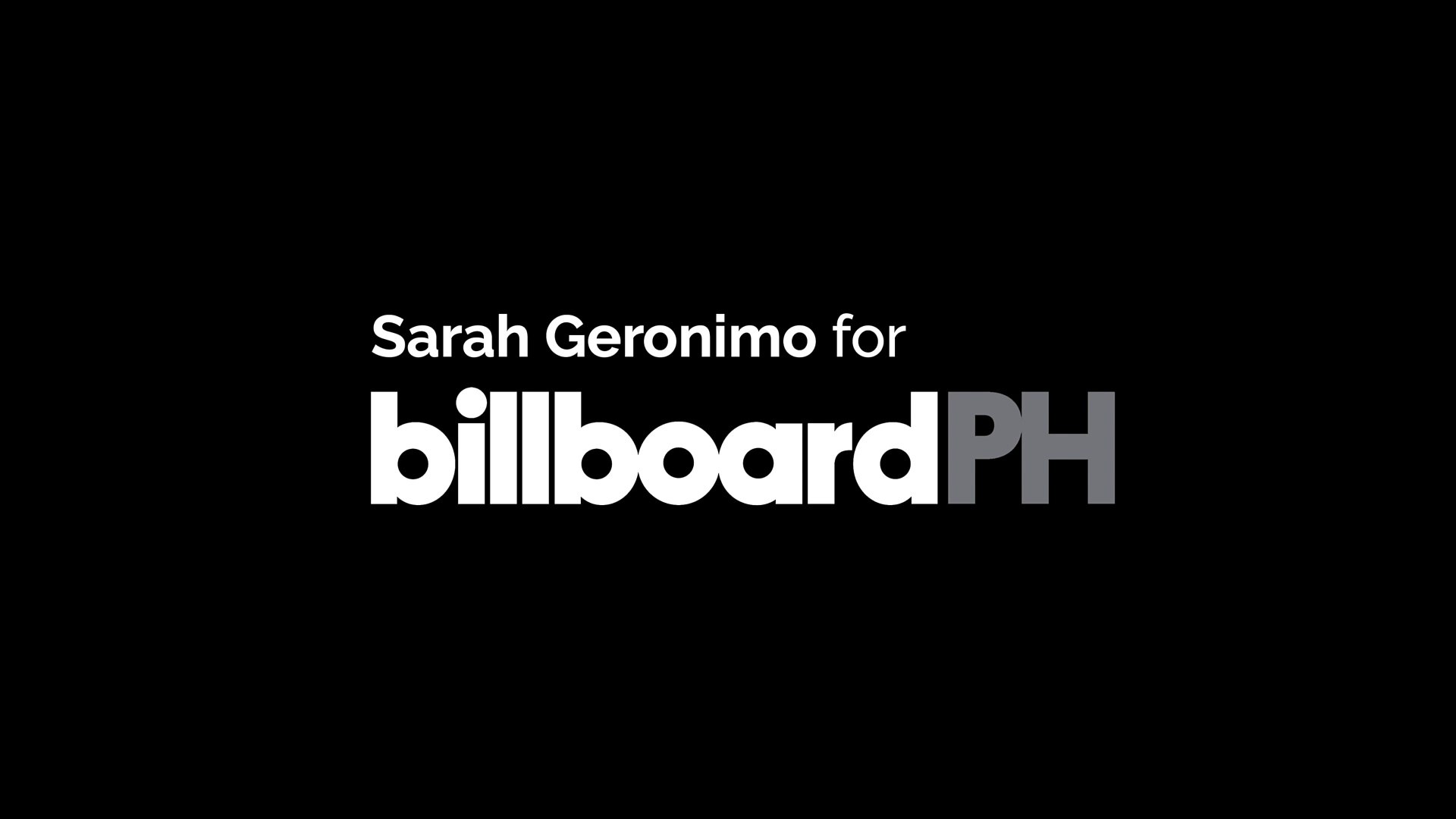 ⁣BillboardPH features Sarah Geronimo