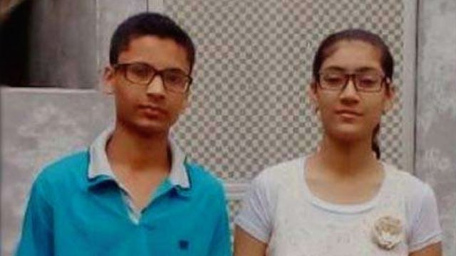 Siblings donate toilet to a school with their scholarship money
