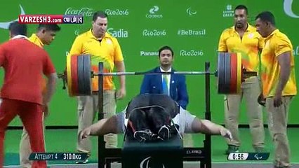 Paralympics Powerlifting Siamand Rahman Smashes World Record