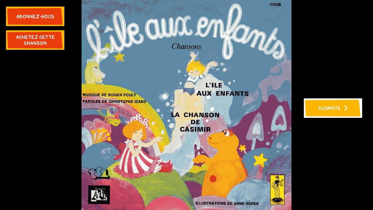 Anne Germain chante dans le générique de "L'île aux enfants"
