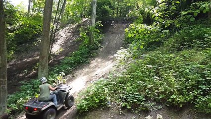 ATV Hill Climb Epic Fail!