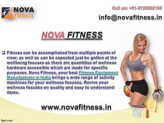 Nova Fitness Offers Its Fitness Equipment Wholesaler Range