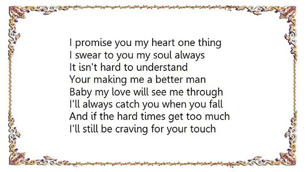 Shayne Ward - A Better Man Lyrics