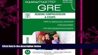 different   GRE Reading Comprehension   Essays (Manhattan Prep GRE Strategy Guides)