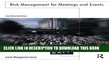 [PDF] Risk Management for Meetings and Events (Events Management) Full Colection