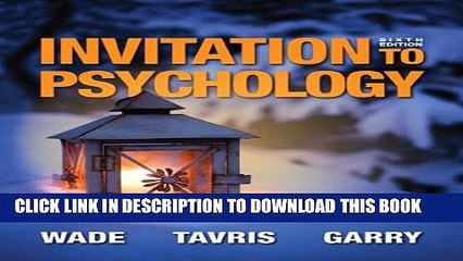 [PDF] Invitation to Psychology (6th Edition) Popular Colection