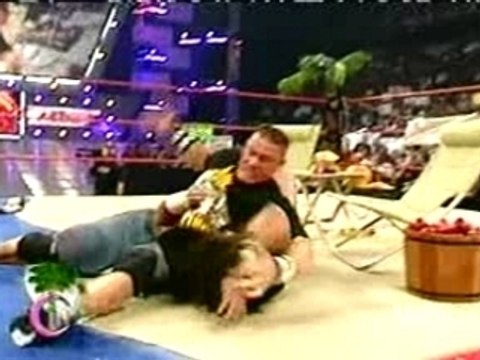 WWE Raw 6 aout randy orton john cena carlito et umaga