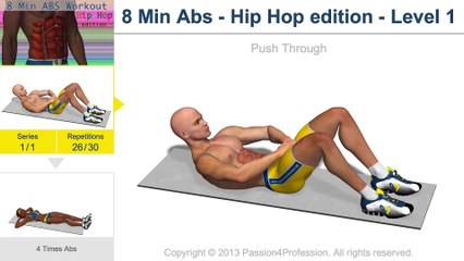 Hip Hop Abs Workout - 8 Min Abs