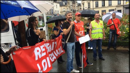 Compiègne: manifestation contre la loi Travail