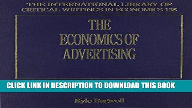 [PDF] The Economics of Advertising (International Library of Critical Writings in Economics)