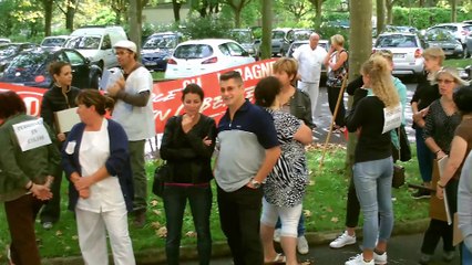 D!CI TV : Grève du personnel au centre hospitalier Buëch Durance à Laragne.