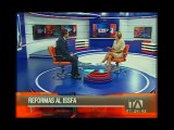 Entrevista al Ministro César Navas, sobre reformas al ISSFA