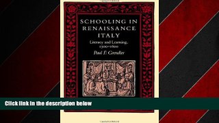 Popular Book Schooling in Renaissance Italy: Literacy and Learning, 1300-1600 (The Johns Hopkins