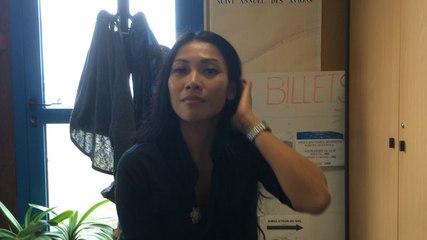 La chanteuse Anggun inaugure la nouvelle antenne des Ailes du sourire