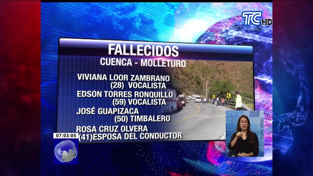 Cuatro integrantes de banda musical fallecidos en fatal accidente en vía Cuenca - Molleturo
