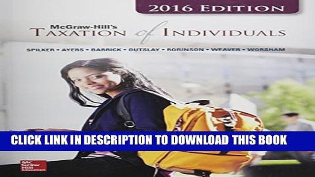 [Read PDF] McGraw-Hill s Taxation of Individuals, 2016 Edition Ebook Free