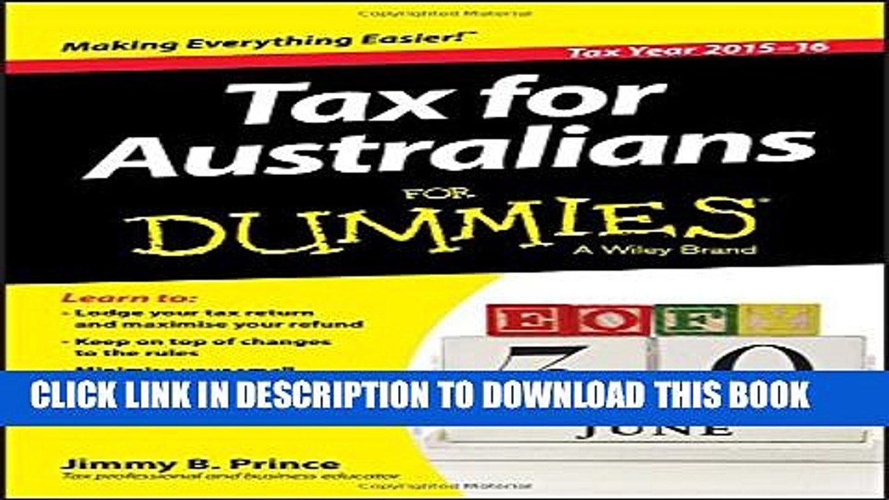 [Read PDF] Tax for Australians For Dummies (For Dummies (Business   Personal Finance)) Download Free