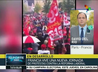 Marchas en Francia contra reforma laboral ocasionan conatos de choques