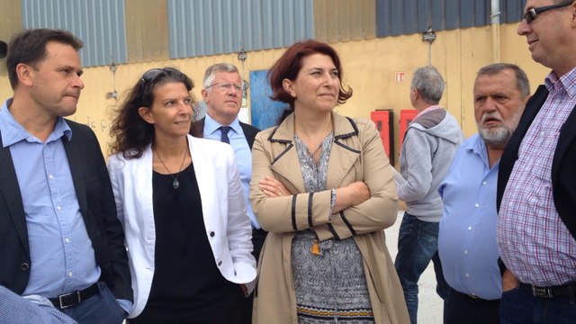 Visite du chantier de modernisation du port