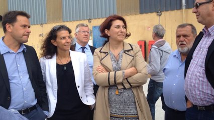Visite du chantier de modernisation du port