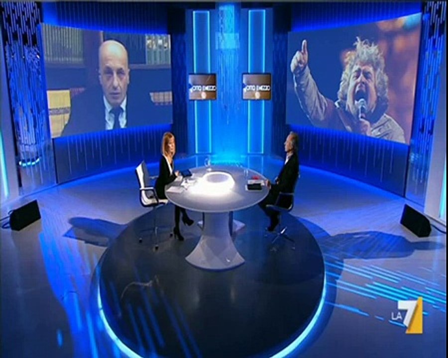 Marco Travaglio e alessandro Sallusti sull'effetto Grillo - 1° parte.