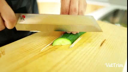 How to cut Cucumber for salad - Salad Decoration
