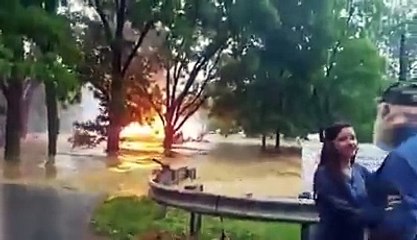 At least your house isn't on fire floating down the river!