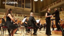 Rasha Rizk, soprano de la Orquesta Filarmónica de expatriados sirios