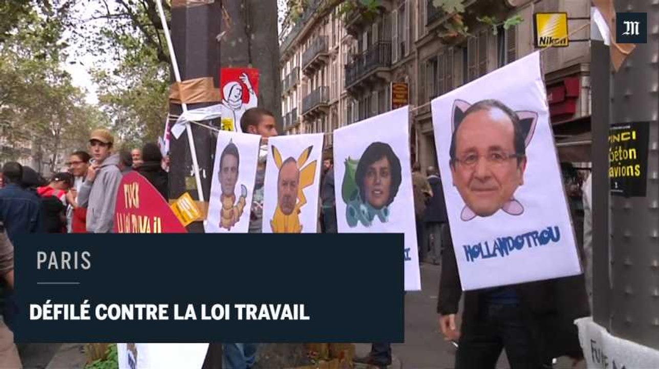 A Paris, incidents lors de la manifestation contre la loi travail