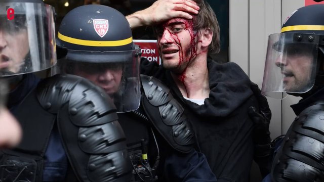 Violence dans la manifestation: 62 interpellations et un policier brûlé