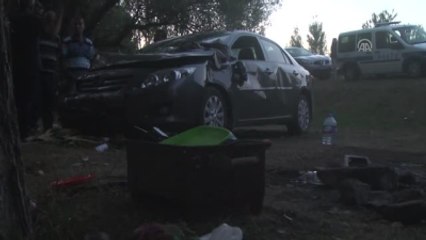 Piknik Yapan Aileye Otomobil Çarptı: 2 Ölü