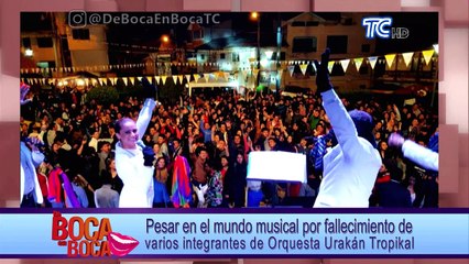 Momentos de dolor se viven en el velorio de vocalista de Orquesta Urakán Tropikal