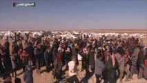 أوضاع مزرية للاجئين سوريين بعمق الصحراء