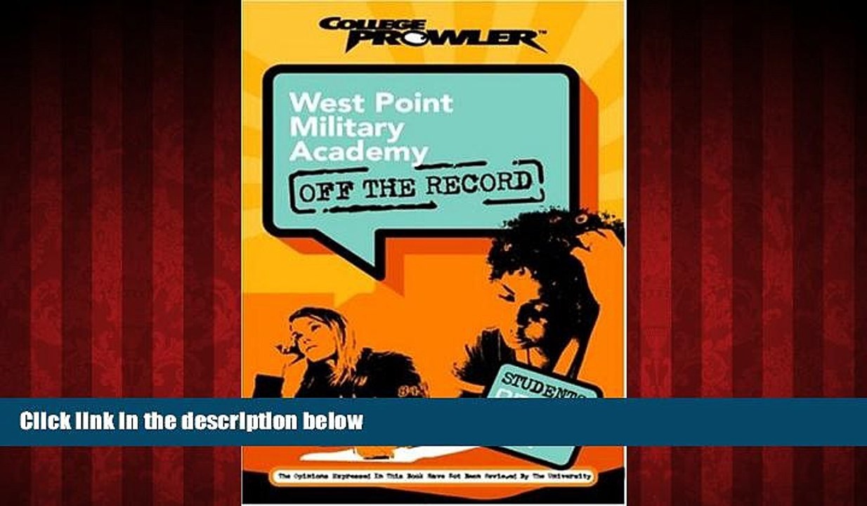 Big Deals  West Point Military Academy: Off the Record (College Prowler) (College Prowler: West