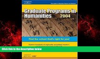 Big Deals  DecisionGd:GradPrgHumanities 2004 (Peterson s Graduate Programs in Humanities)  Best