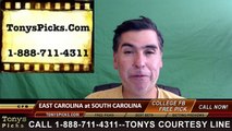 South Carolina Gamecocks vs. East Carolina Pirates Free Pick Prediction NCAA College Football Odds Preview 9/17/2016