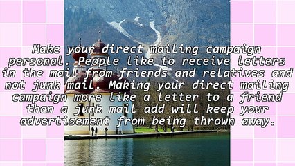 Effective Direct Mail Campaigns