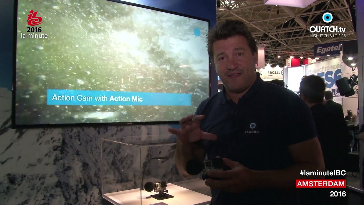 la minute IBC S03E10 : Sennheiser : micro étanche pour GoPro dans son caisson