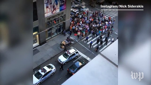 Social footage shows scene of NYPD cleaver attack
