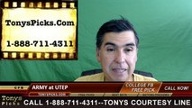 UTEP Miners vs. Army Black Knights Free Pick Prediction NCAA College Football Odds Preview 9/17/2016