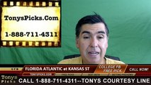 Kansas St Wildcats vs. Florida Atlantic Owls Free Pick Prediction NCAA College Football Odds Preview 9/17/2016