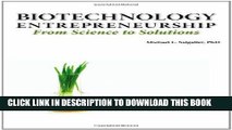 [PDF] Biotechnology Entrepreneurship from Science to Solutions -- Start-Up, Company Formation and