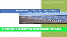 [PDF] Investitionsabzugsbetrag: Steuern sparen ohne Geld auszugeben (German Edition) Popular