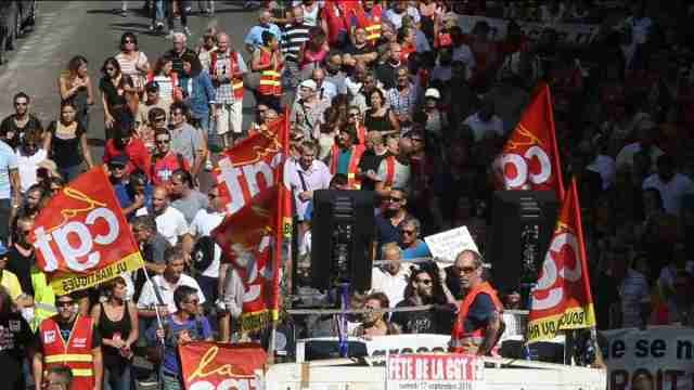 Los sindicatos franceses se movilizan una vez más contra la reforma laboral