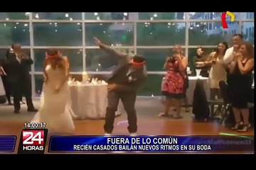 Pareja cambia el vals de recién casados por ¡Hip hop!