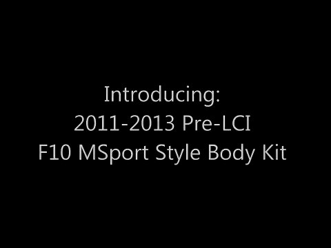 2011-2013 F10 BMW 5 Series MSport Style Body Kit Intro and Install