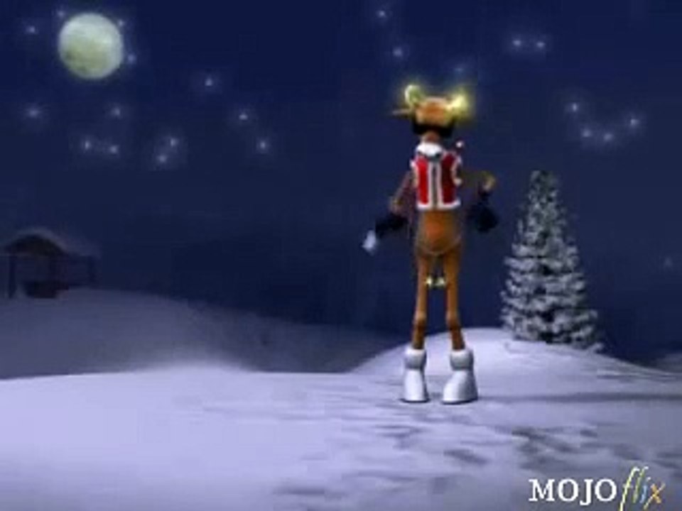 Christmas Drunk Reindeer Singing Silent Night