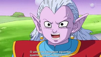 goku e Bills luta que poderia destruir o universo