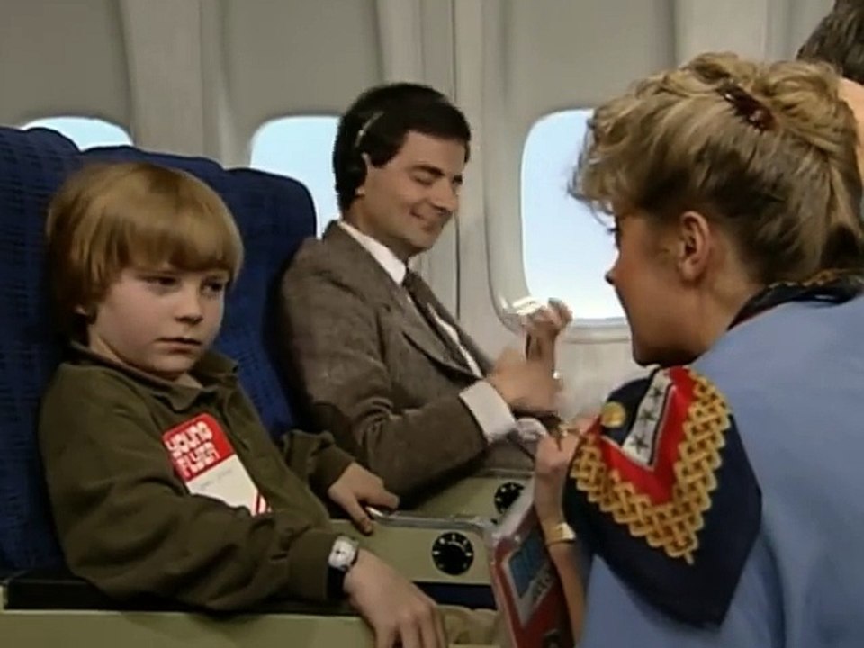 mr bean on aeroplan