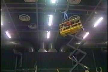 High Stunt Jump On To Air Bag